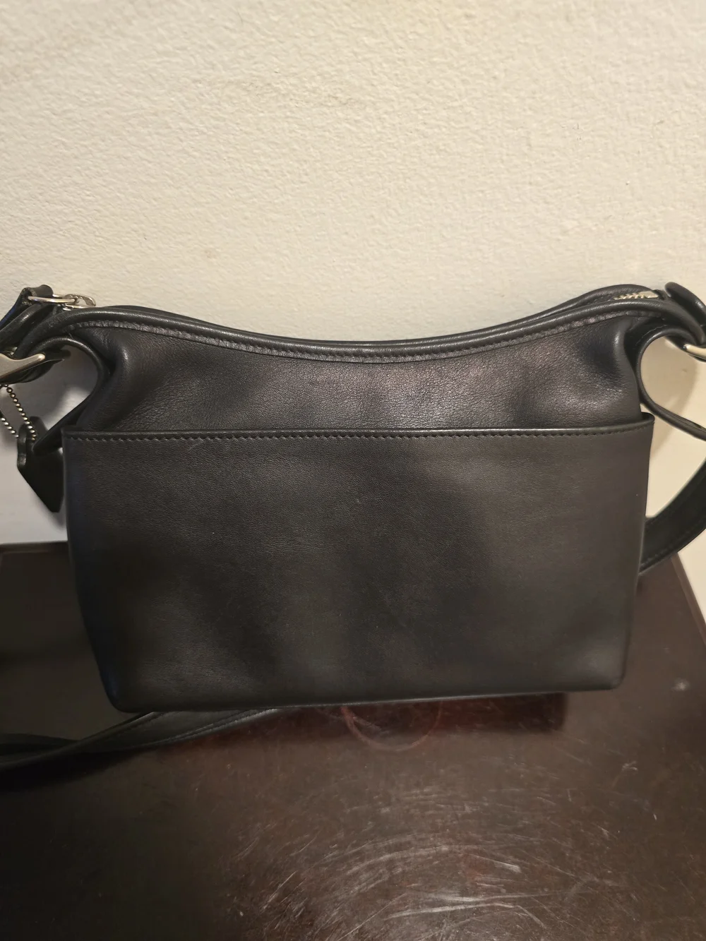 Coach Black Leather Crossbody Shoulder Bag